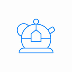 tea pot icon sign vector