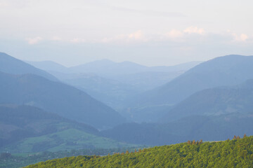 Obraz premium Beautiful Carpathian mountains in Ukraine
