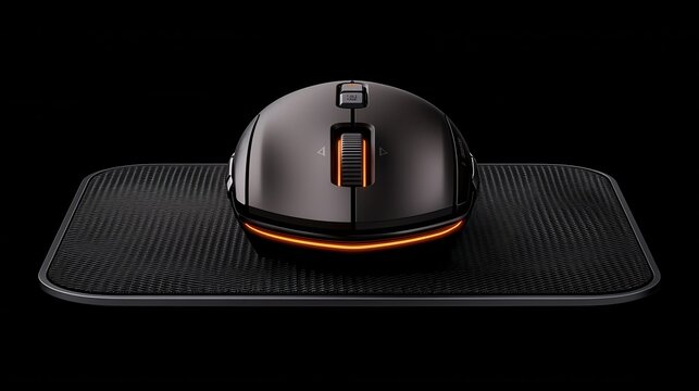 Gaming Mouse Hovering Over the Mousepad