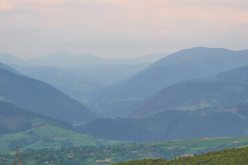 Beautiful Carpathian mountains in Ukraine