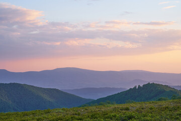 Beautiful Carpathian mountains in Ukraine