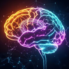 abstract human brain