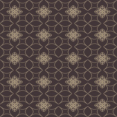 brown geometric vintage seamless pattern vector design art