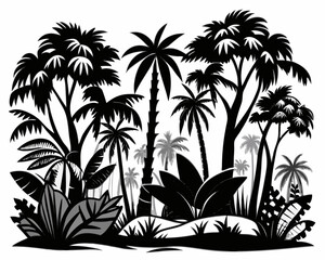Fototapeta premium palm tree silhouette