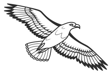 Perched Raven/Crow on Dead Branch Vector - Gothic Black and White Wildlife Sketch