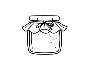 Simple jar of jam
