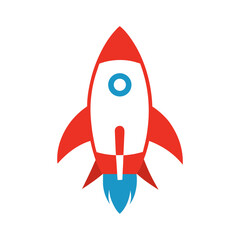 space rocket vector illustration