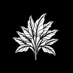 black silhouette of a tree