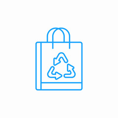 eco tote bag icon sign vector
