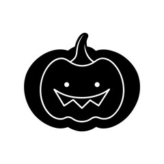 halloween pumpkin isolated on white