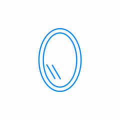 mirror icon icon sign vector