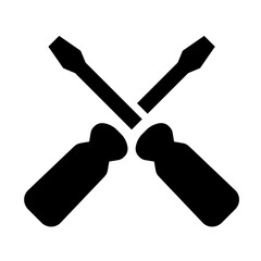 Screwdriver icon. Screw icon vector