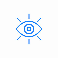 eye vision icon sign vector