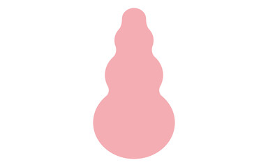 olid Pink Abstract Pine Tree Shape