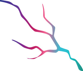 Abstract Gradient Lightning Bolt 