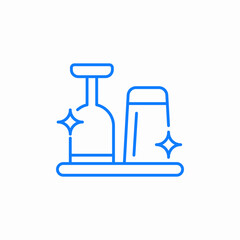 polished glasses icon sign vector