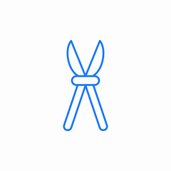 pruner tool icon sign vector