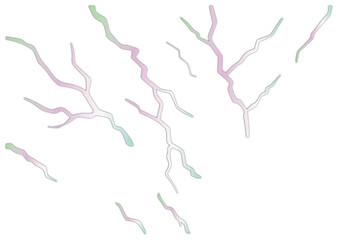 Soft pastel gradient cracks in pink, mint, and lavender tones on black background, dreamy abstract design ideal for modern digital art and creative decor.