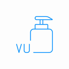 liquid soap dispenser icon sign vector