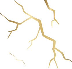 Golden Kintsugi Crack