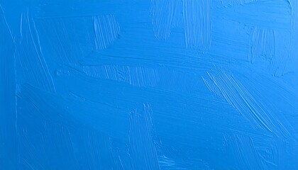 Abstract textured background of vibrant blue paint strokes