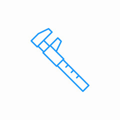precision measuring tool icon sign vector