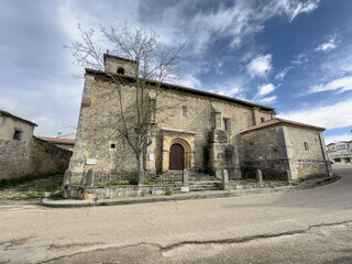 Obraz premium Santa Cruz Church in Pomar de Valdivia, Palencia