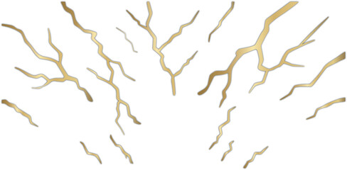 Golden Lightning Bolt