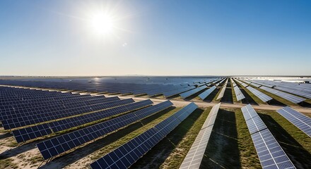 Solar Farm Renewable Power.