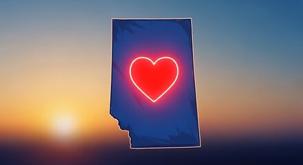 Alberta Love at Sunset.