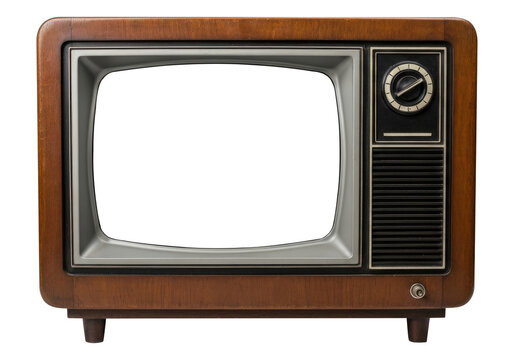 Timeless TV Designs With Replaceable Screen For Mockup Isolated on Transparent PNG Background.