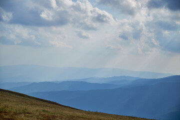 Beautiful Carpathian mountains in Ukraine