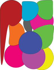 vector illustration of a circle | abstract colorful background