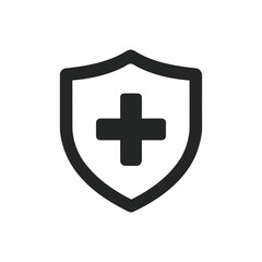 Shield with a cross symbol
