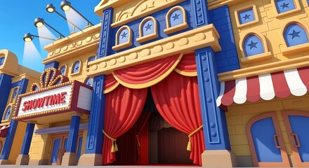 Obraz premium Theater Stage Entrance.