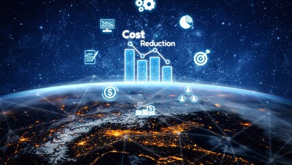 Cost reduction and cost saving through digital transformation, business cost optimization,...