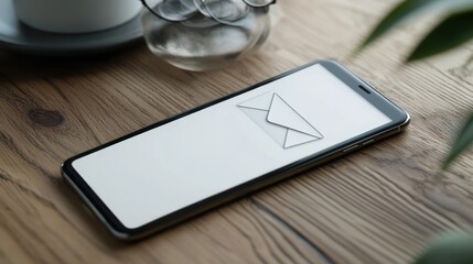 New Message Notification on Modern Smartphone