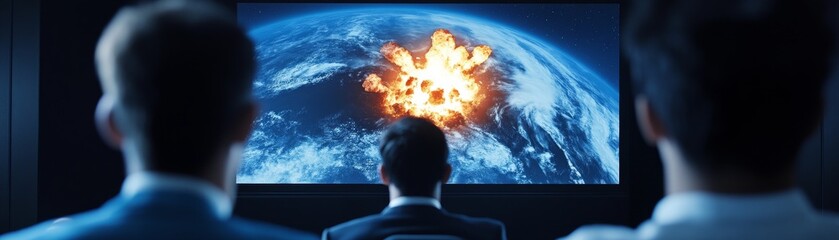 Watching Earth Explosion on Screen, Disaster Movie , Future