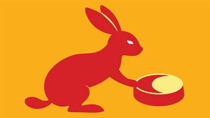 easter bunny and easter eggs