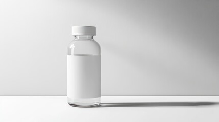 Blank Glass Bottle Mockup: Minimalist Product Presentation