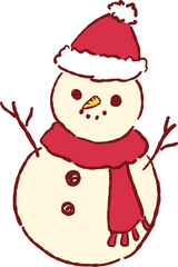Hand Drawn Snowman