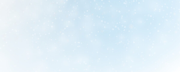 Christmas background with small falling snowflakes. Snow storm effect, blurred, cold wind with snow png. Holiday powder snow for cards, invitations, banners, advertising.	
