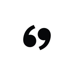Fototapeta premium Quotation mark symbol vector graphic