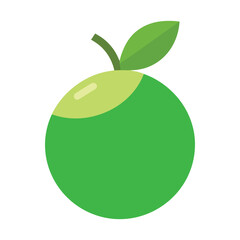 green coconut with leaf