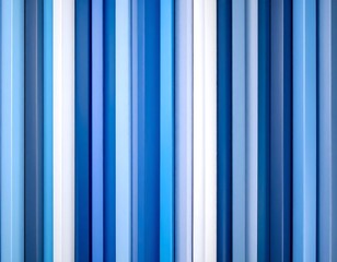 Abstract vertical striped pattern of shades of blue and white