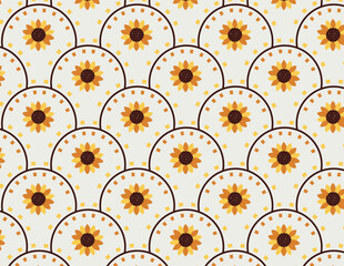 Professional sunflower shell pattern