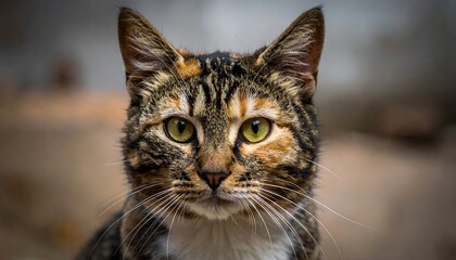 Close-up cat portrait