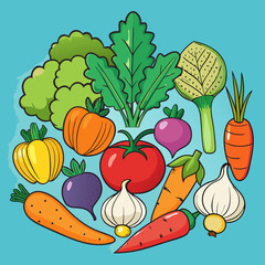 vegetables and fruits