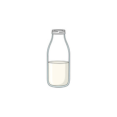 A simple illustration of a glass bottle filled with a liquid