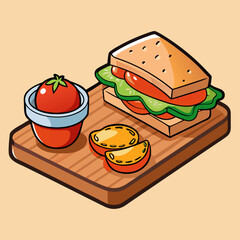 ham and cheese sandwich